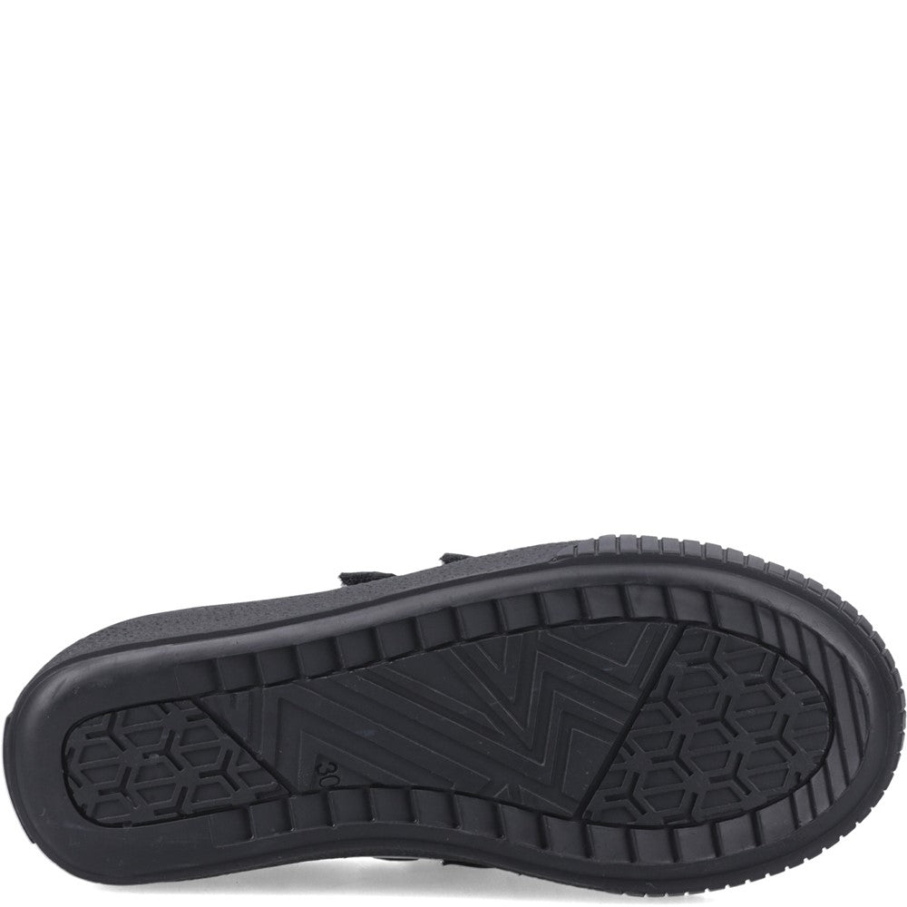 Girls' Hush Puppies Elsie Touch Fastening Junior School Shoes