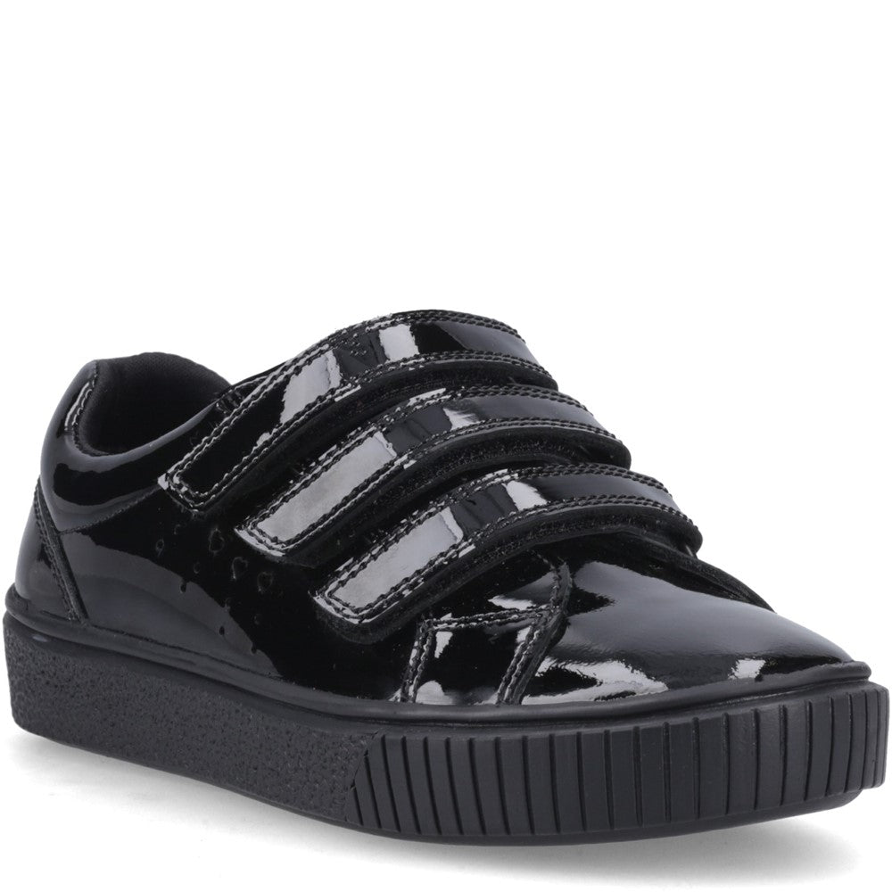 Girls' Hush Puppies Elsie Touch Fastening Senior School Shoes