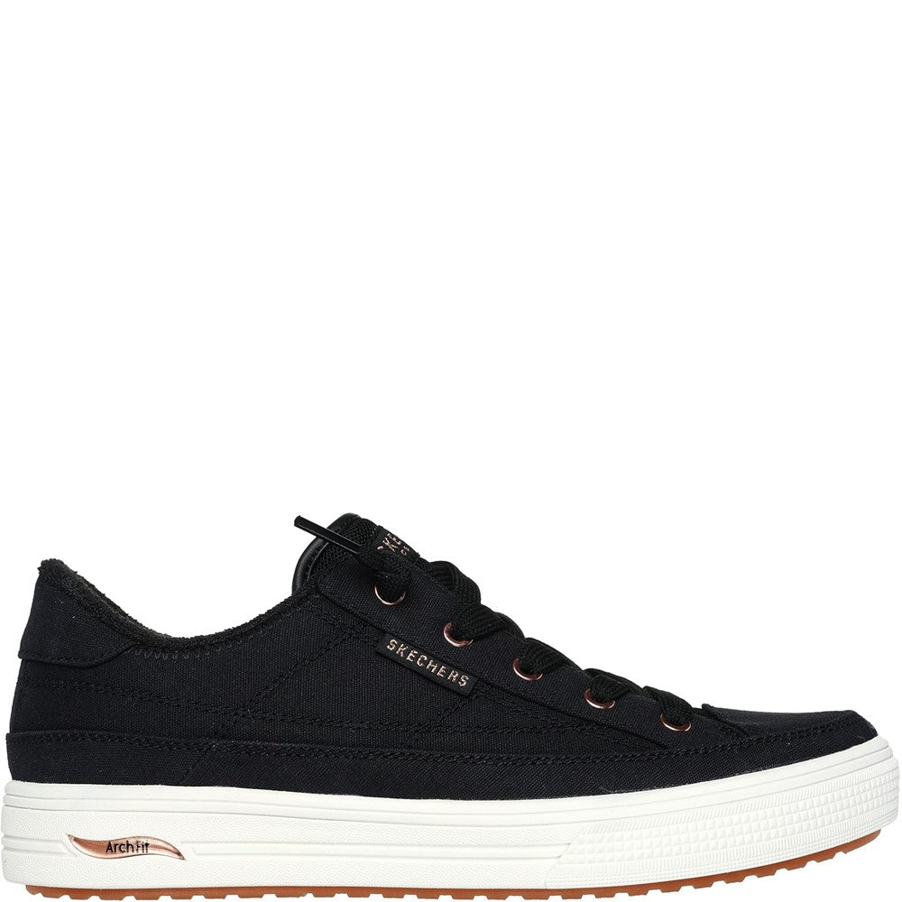 Women's Skechers Arch Fit Arcade - Meet Ya There Trainers Wide Fit