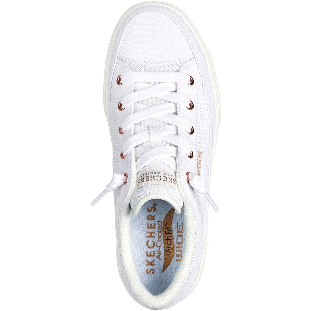 Women's Skechers Arch Fit Arcade - Meet Ya There Trainers Wide Fit