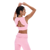 Women's Ted Baker Sport ARIA Ruffle Yoga Bra