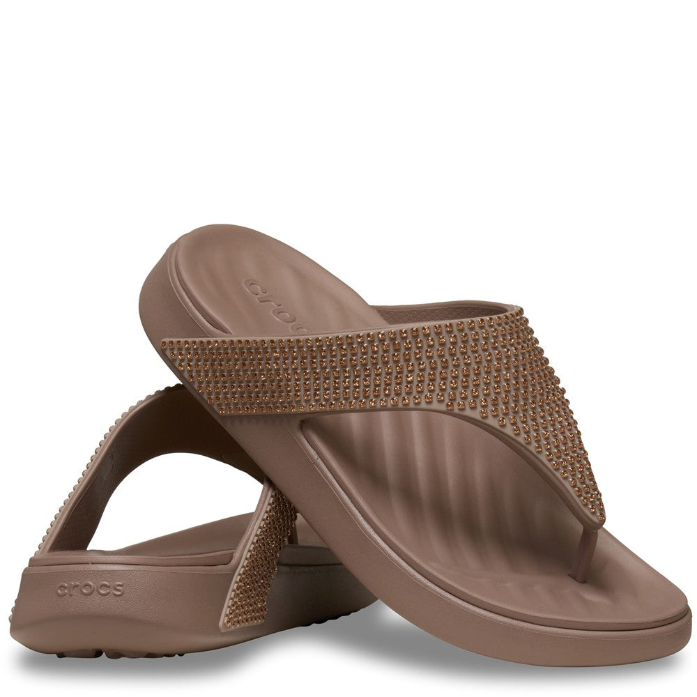 Women's Crocs Getaway Gems Triangle Flip Flops