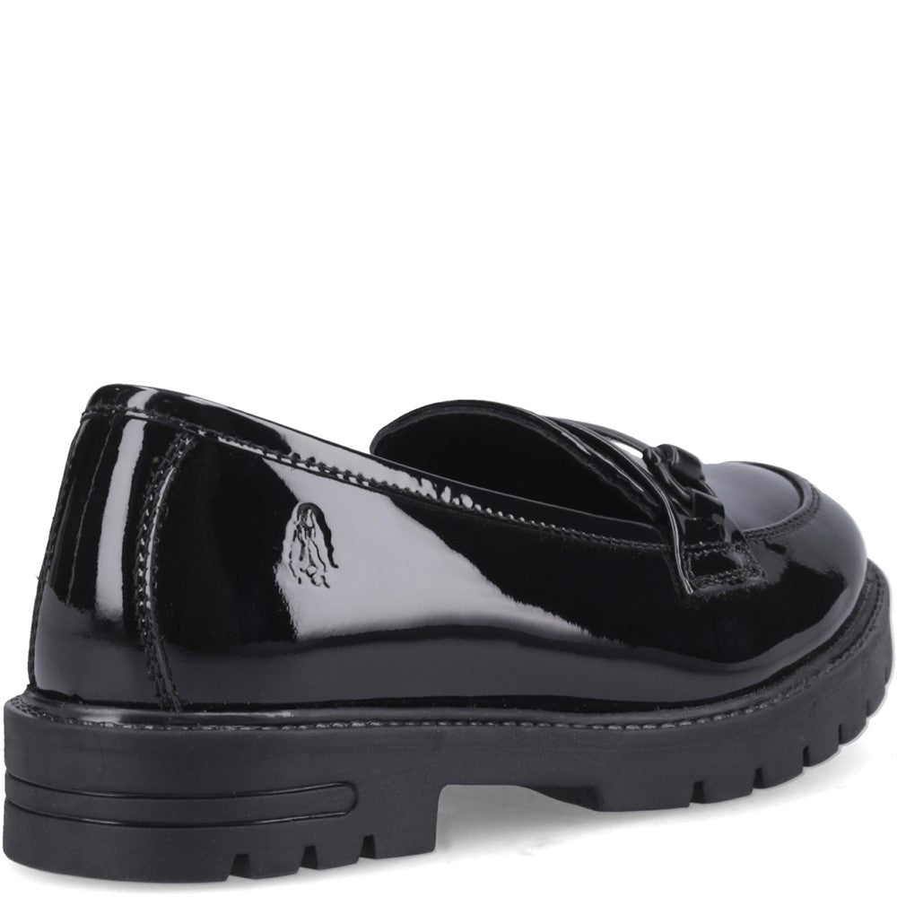 Girls' Hush Puppies Hazel Snaffle Patent Senior School Shoes