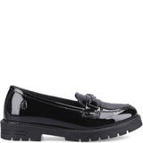 Girls' Hush Puppies Hazel Snaffle Patent Senior School Shoes