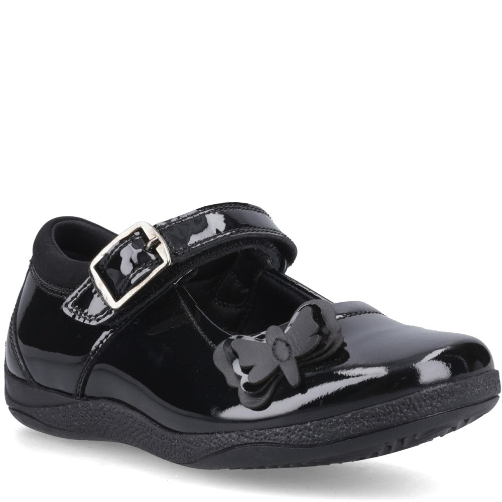 Girls' Hush Puppies Julie Patent Junior School Shoes
