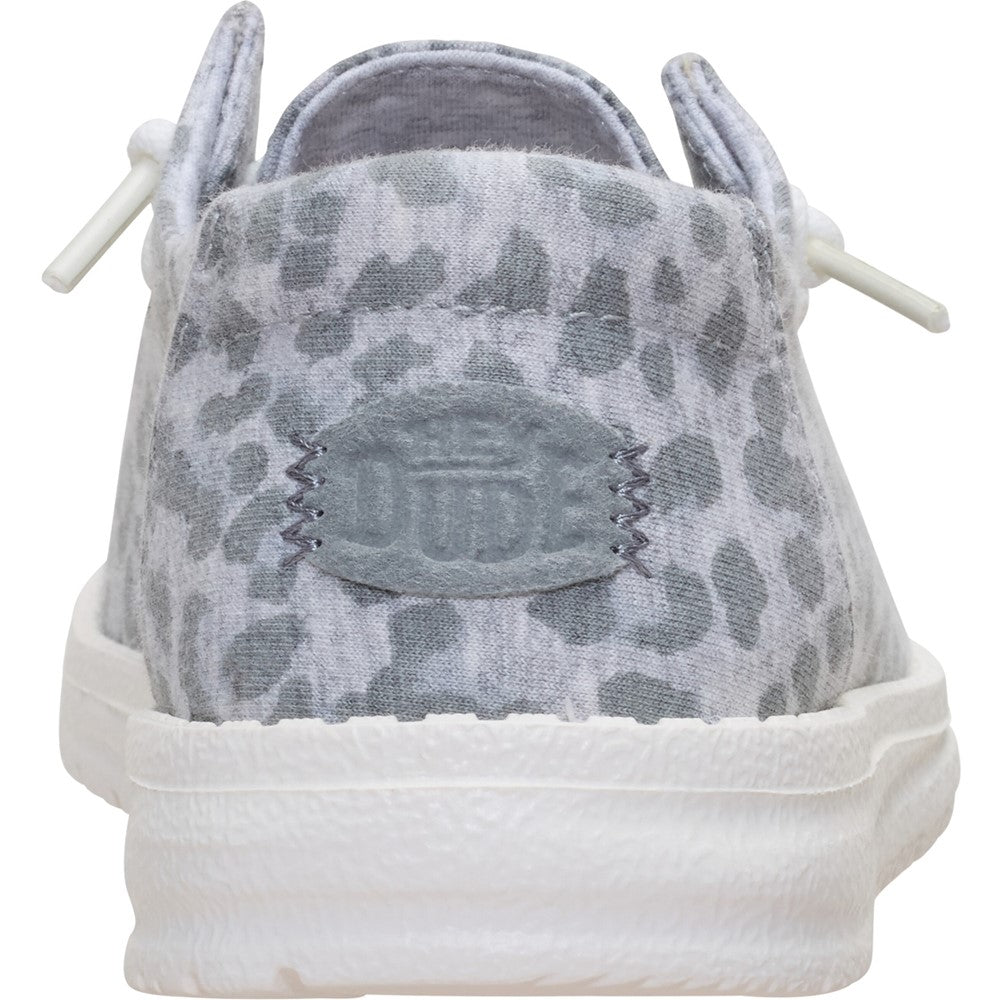 Women's HEYDUDE Wendy Stretch Jersey Leopard Slip on Shoes