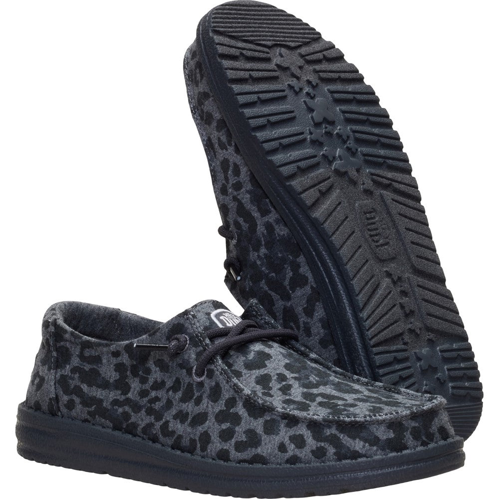 Women's HEYDUDE Wendy Stretch Jersey Leopard Slip on Shoes