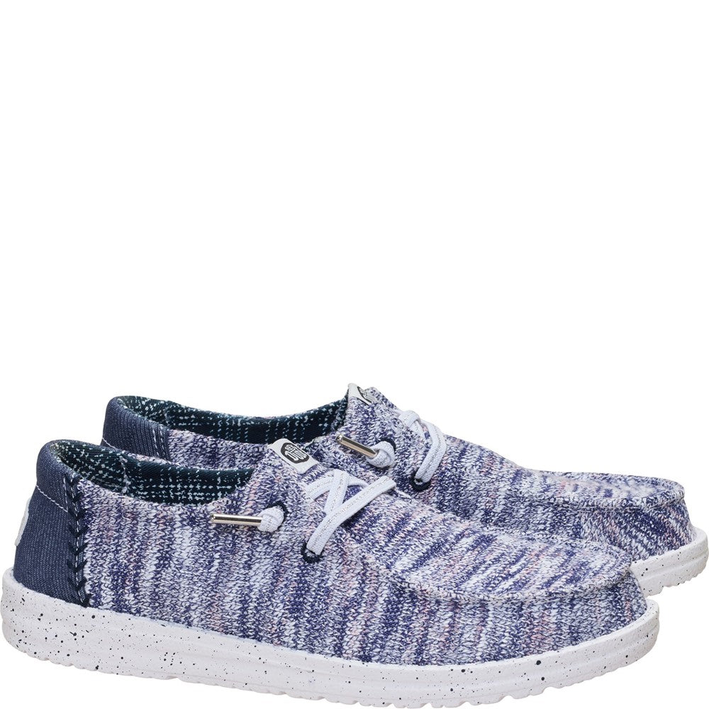Women's HEYDUDE Wendy Knit Shimmer Slip on Shoes
