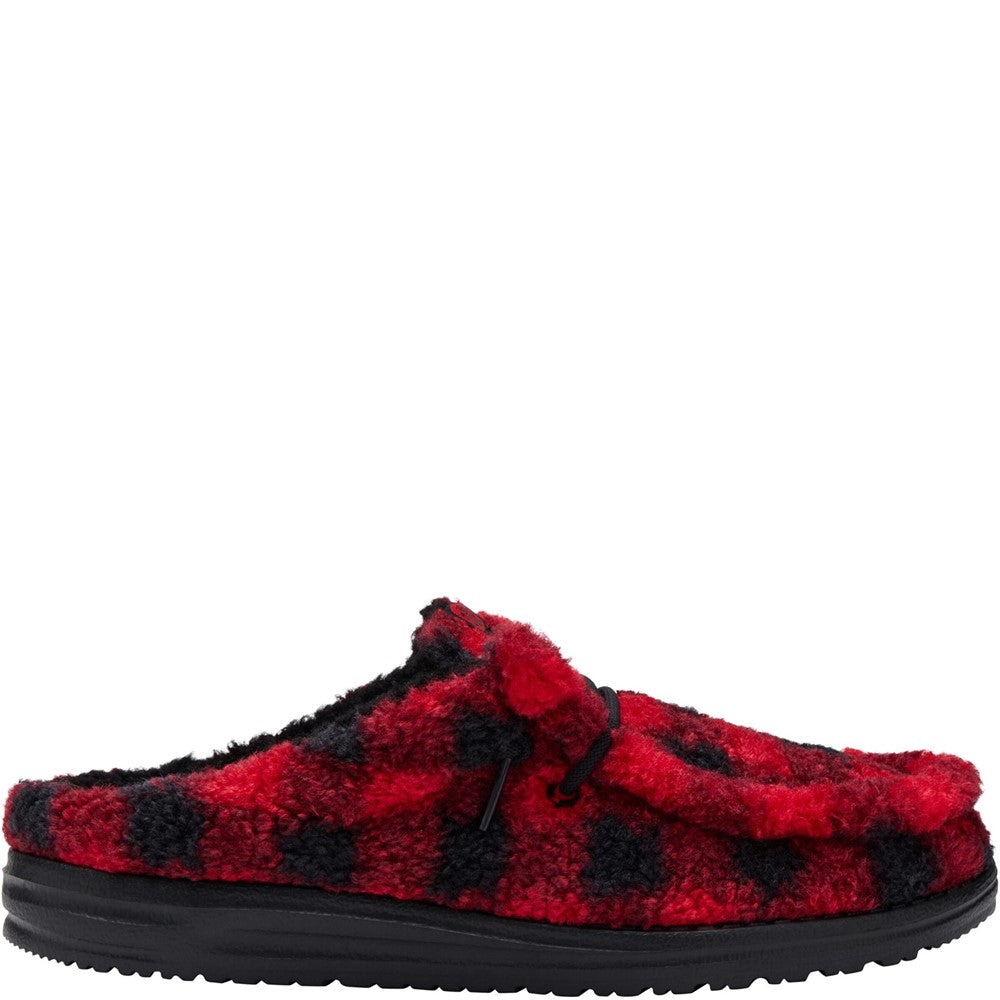 Men's HEYDUDE Wally Buffalo Plaid Slippers
