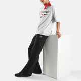 Women's Reebok ID 2-Col Logo Fleece Wide Leg Pants