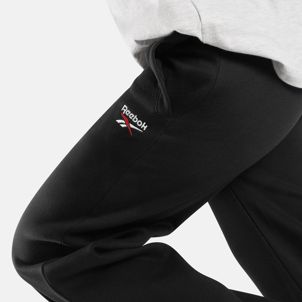 Women's Reebok ID 2-Col Logo Fleece Wide Leg Pants