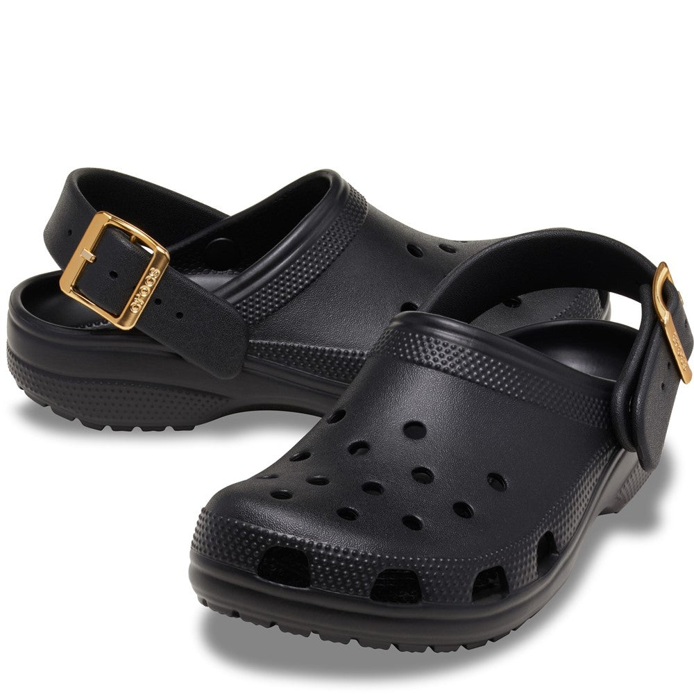 Unisex Crocs Unisex Classic Metallic Buckle Clogs