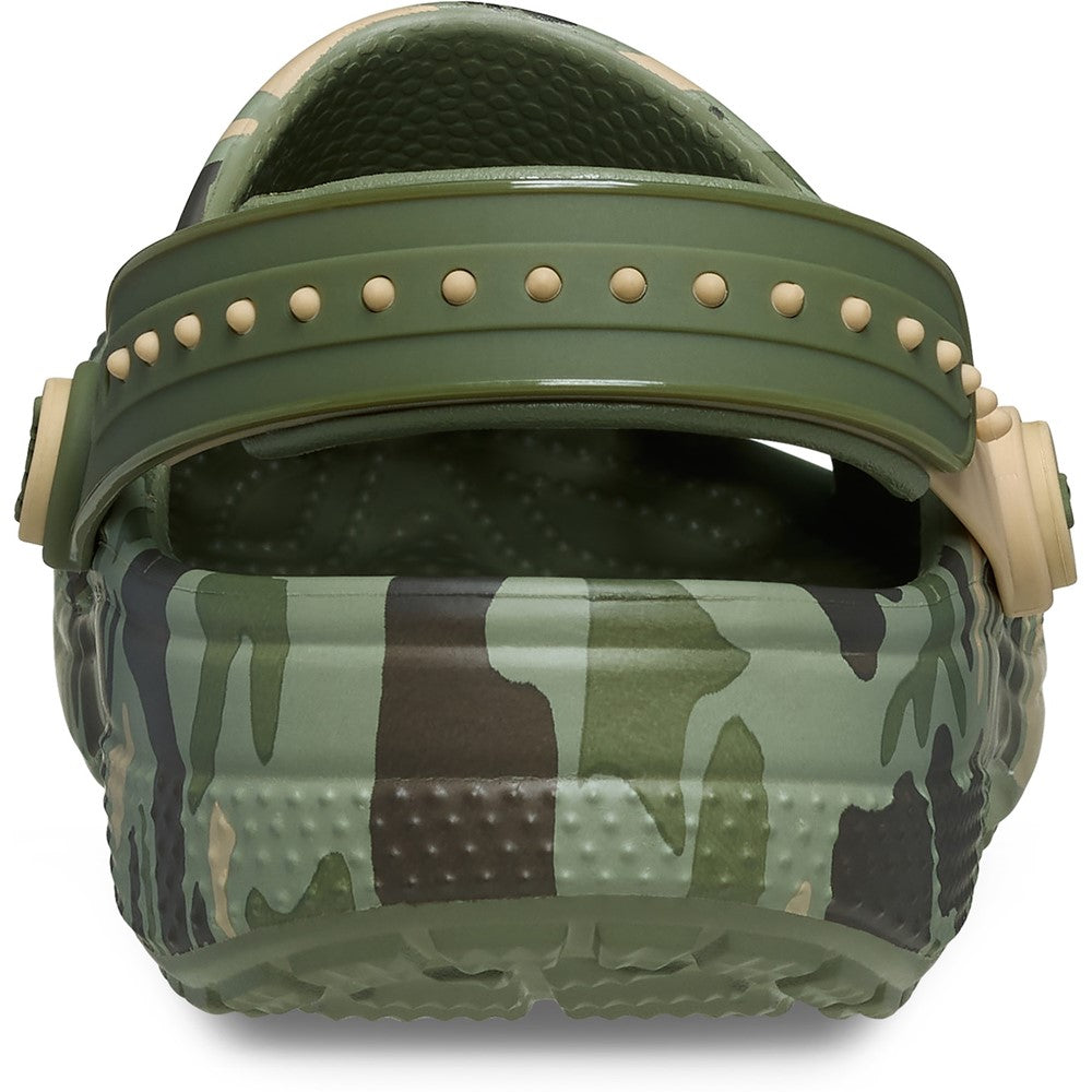 Kids' Crocs Kids Classic Strap-Back Camo Clogs
