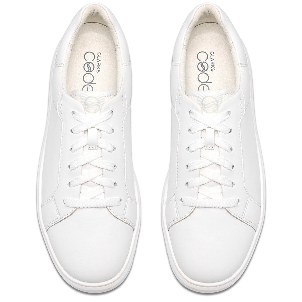 Women's Clarks Code C Lace Leather Trainers