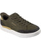 olive synthetic suede
