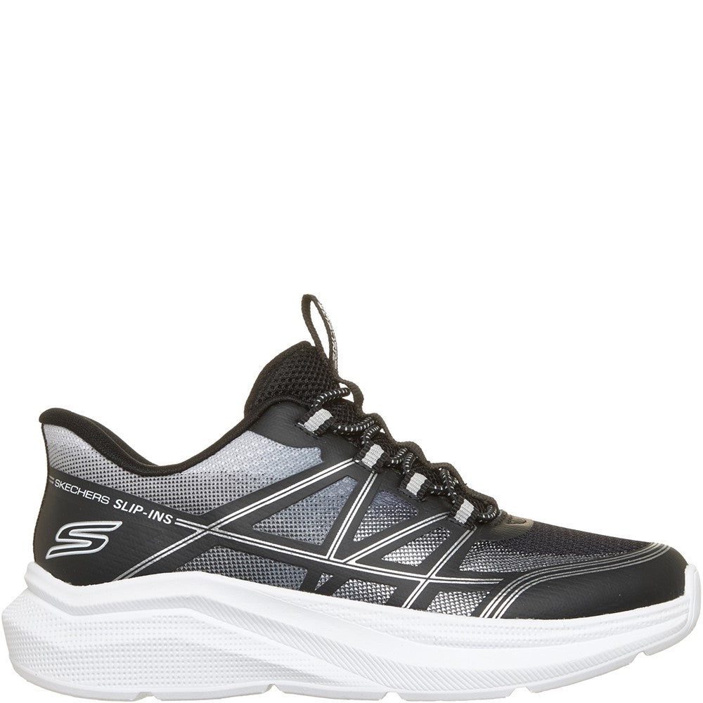 Boys' Skechers Microspec Velocity-Grid Shift Trainers