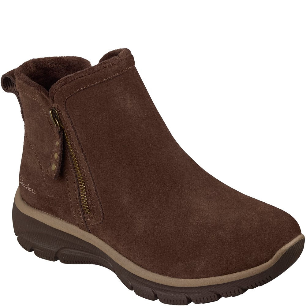 Women's Skechers Easy Going - Urban Zip Ankle Boots