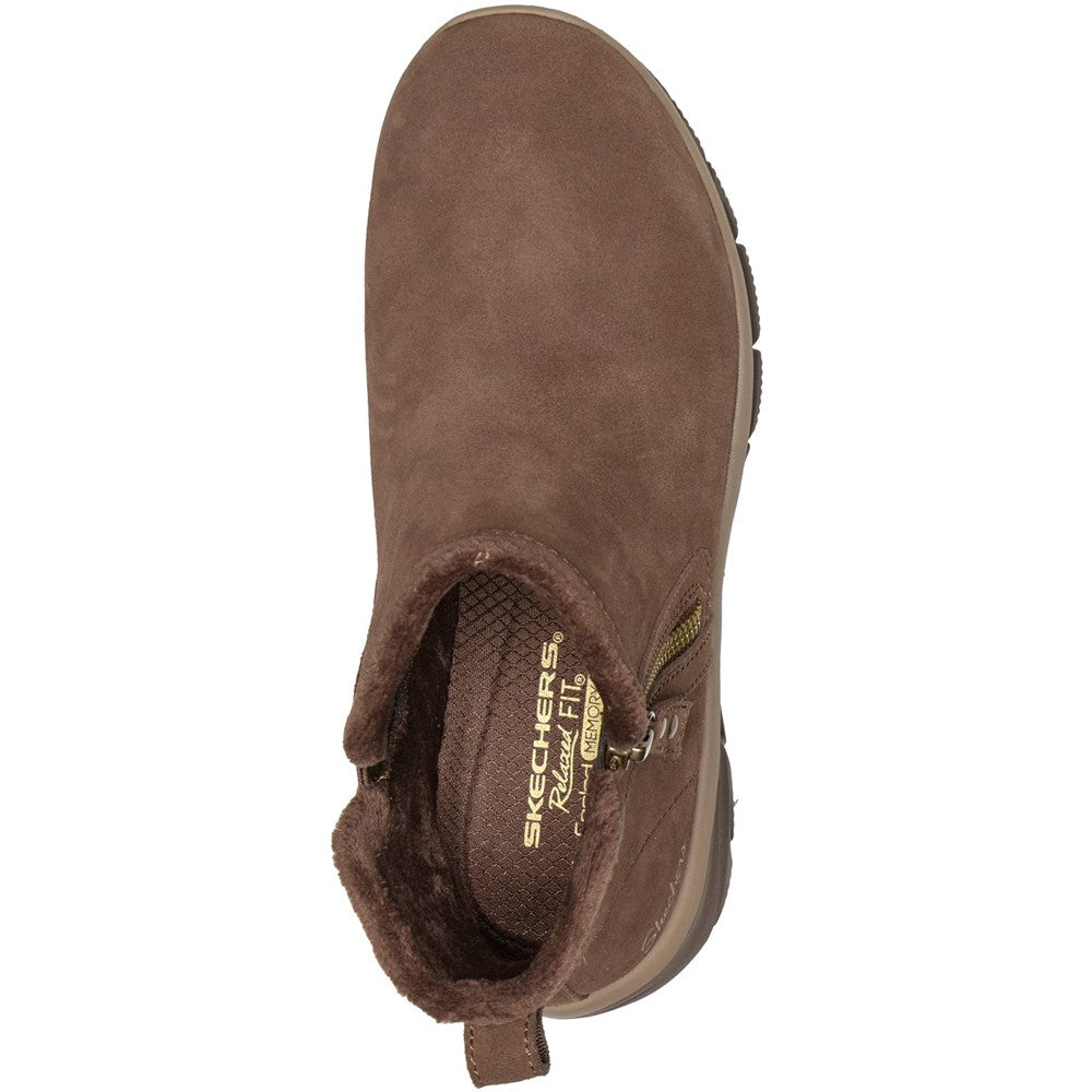 Women's Skechers Easy Going - Urban Zip Ankle Boots