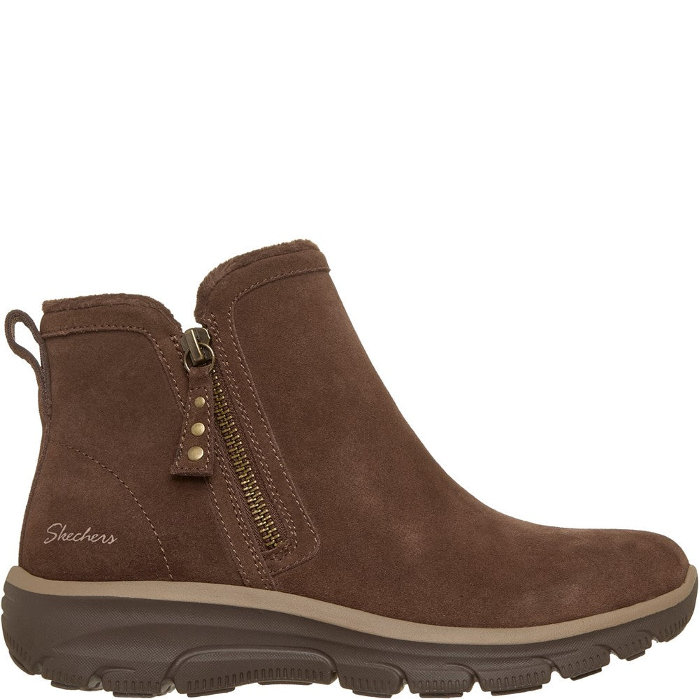 Women's Skechers Easy Going - Urban Zip Ankle Boots