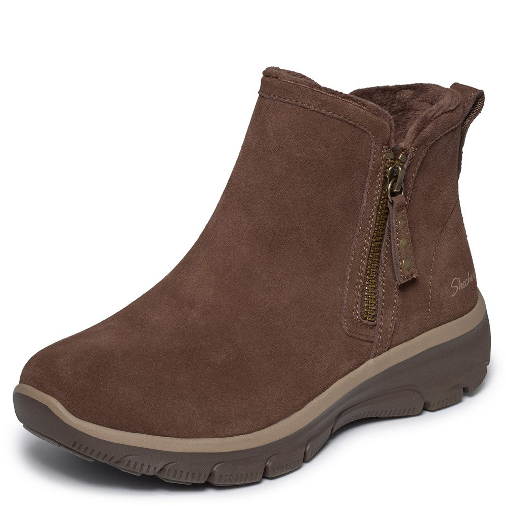 Women's Skechers Easy Going - Urban Zip Ankle Boots