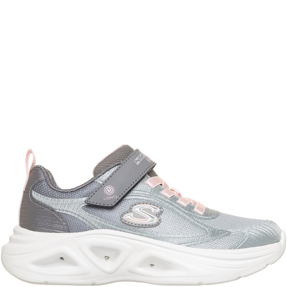 Girls' Skechers Sola Glow 2.0 Dazzle Steps Trainers