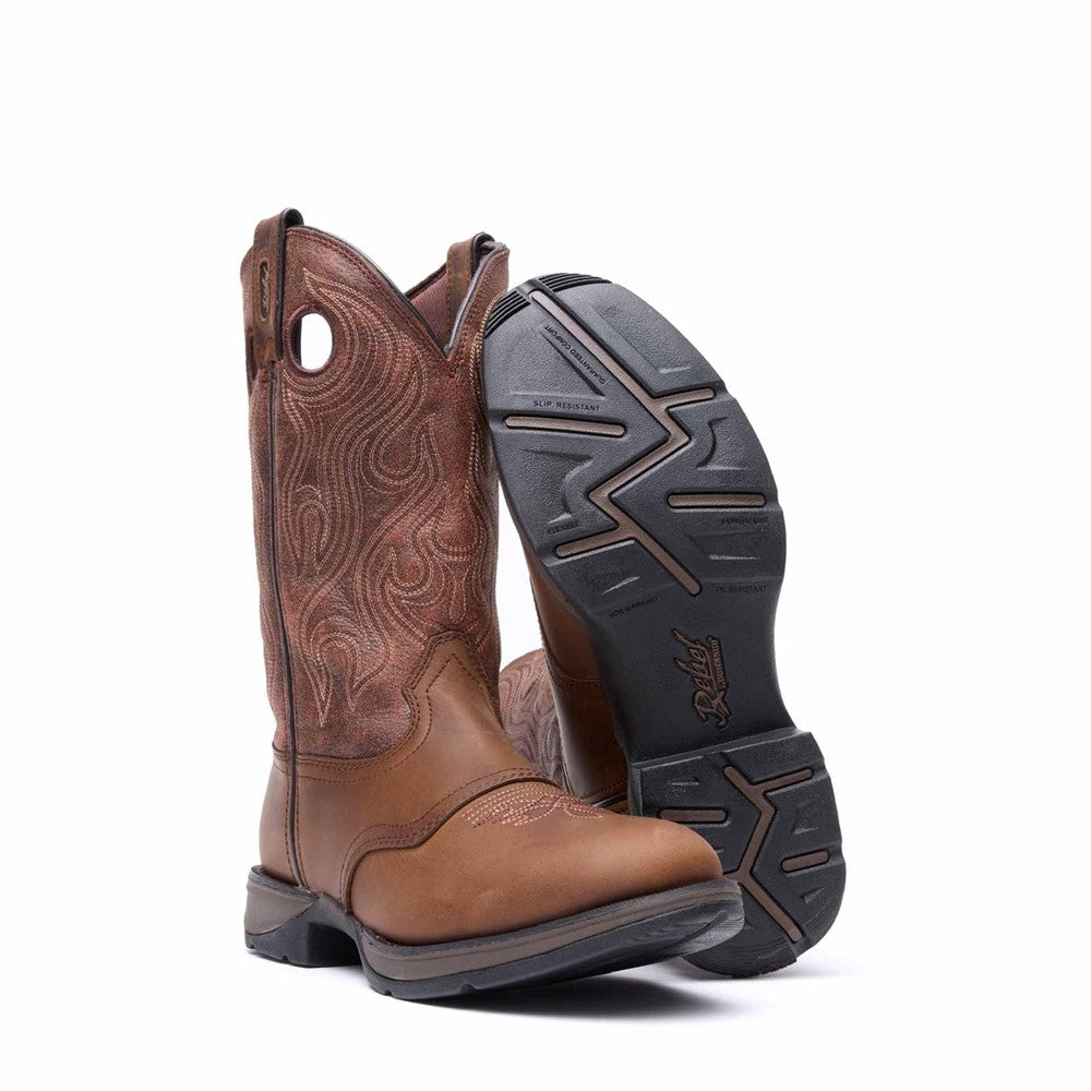 Men's Durango Rebel by Durango Brown Saddle Western Boot