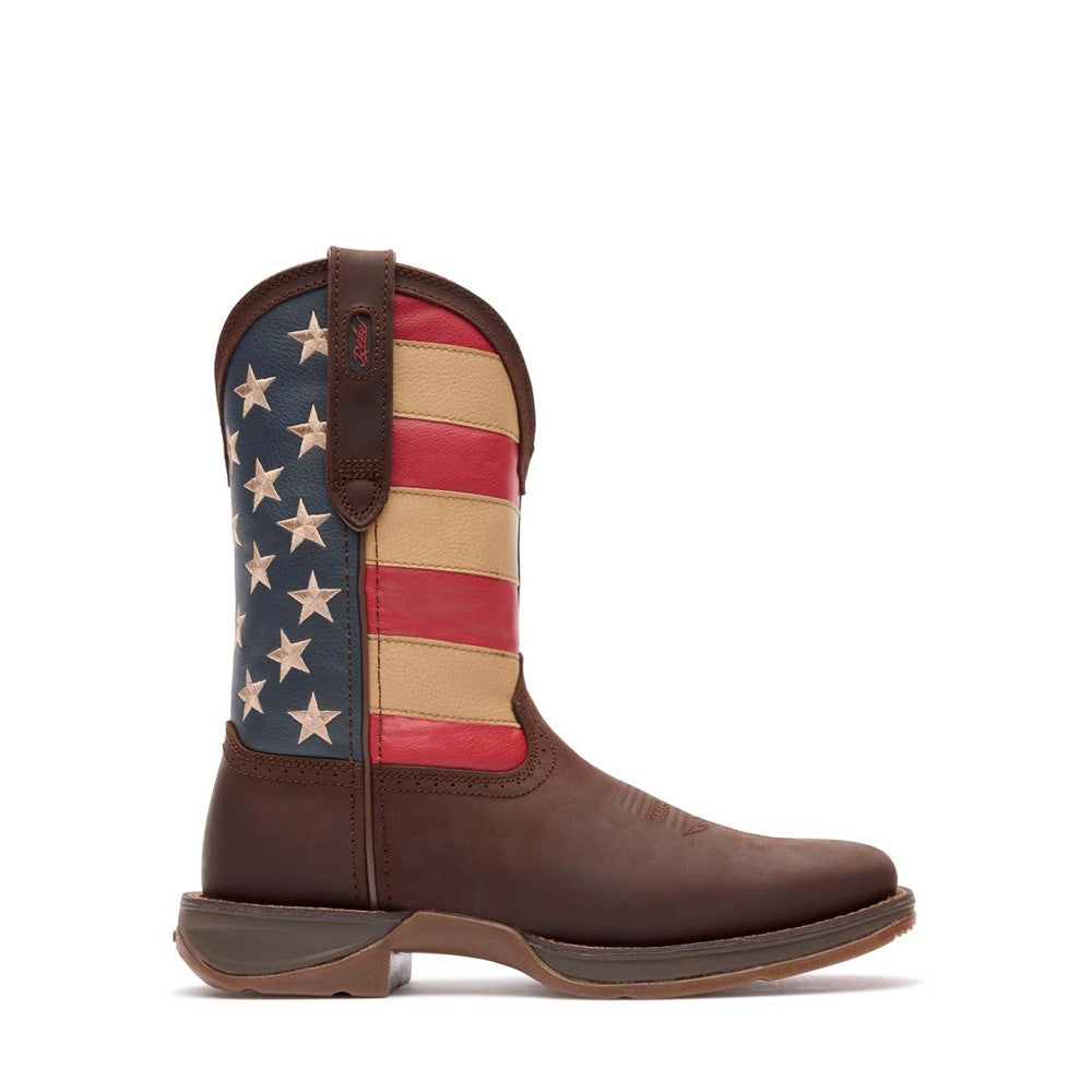Men's Durango Rebel by Durango Patriotic Pull-On Western Flag Boot