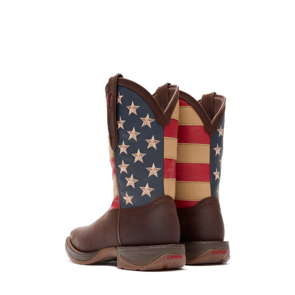 Men's Durango Rebel by Durango Patriotic Pull-On Western Flag Boot