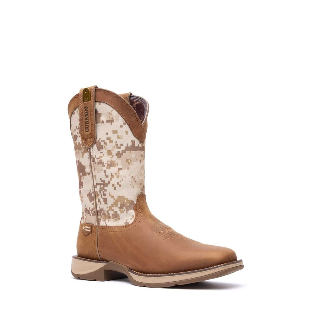 Men's Durango Rebel by Durango Desert Camo Pull-on Western Boot