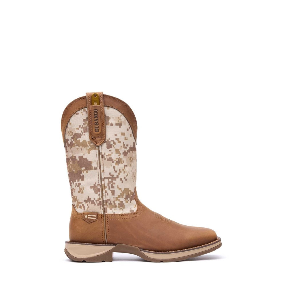 Men's Durango Rebel by Durango Desert Camo Pull-on Western Boot