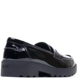 Girls' Geox J Casey G.C Smooth Leather Junior School Shoes
