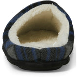 Men's Jack & Jones Murphy Mule Checked House Slipper with Microfibre Lining
