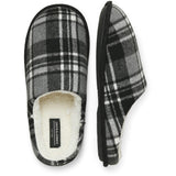 Men's Jack & Jones Murphy Mule Checked House Slipper with Microfibre Lining