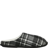 Men's Jack & Jones Murphy Mule Checked House Slipper with Microfibre Lining