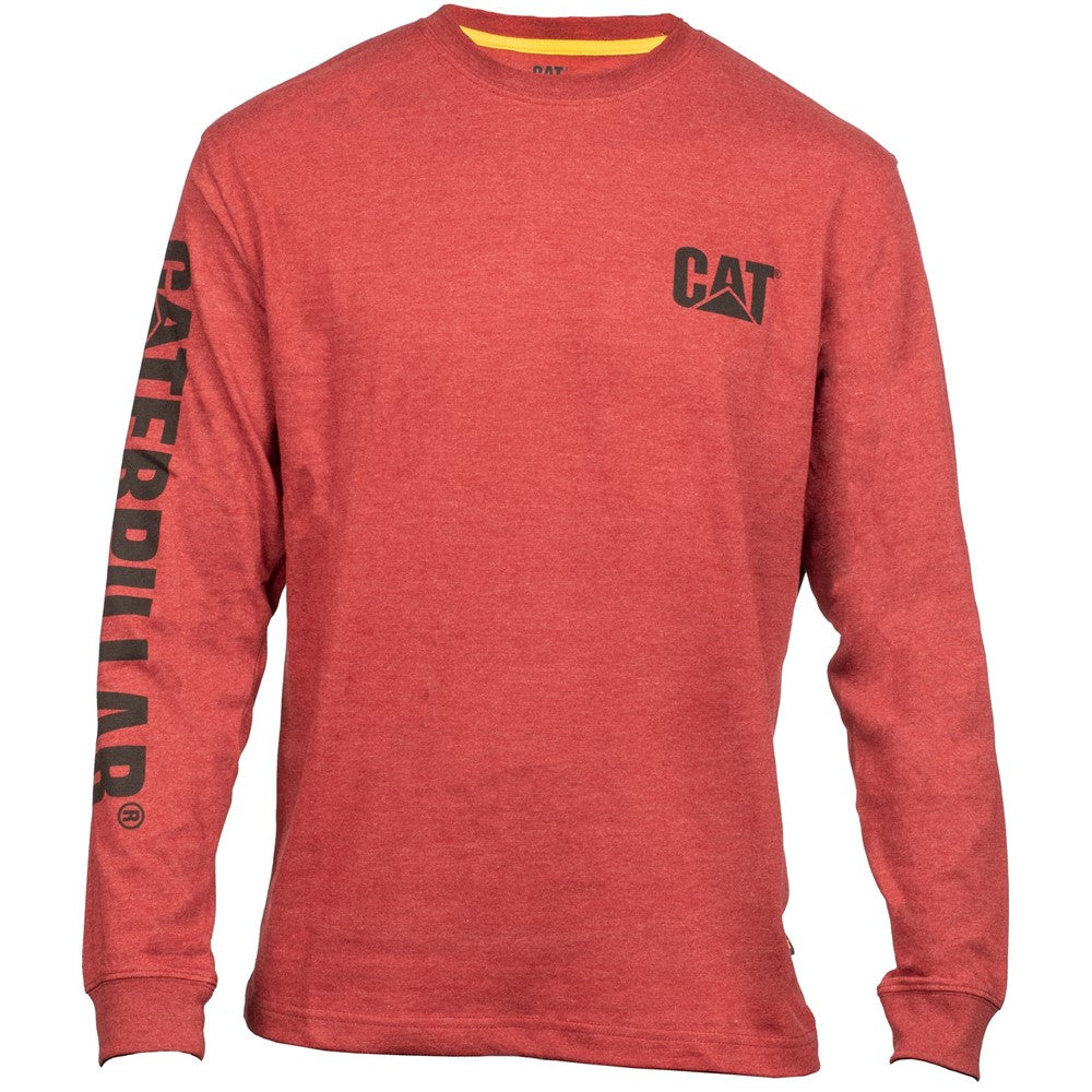 Men's Caterpillar Trademark Banner Long Sleeve T-Shirt