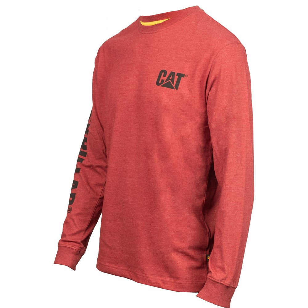 Men's Caterpillar Trademark Banner Long Sleeve T-Shirt