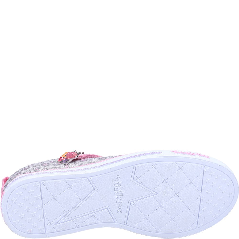 Girls' Skechers Twinkle Toes: Sparkle Lite Leopard Shines Shoe