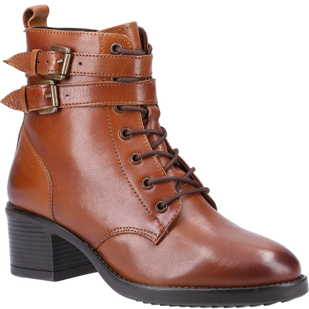 Women's Dune Paxan Buckle Detail Heeled Boot