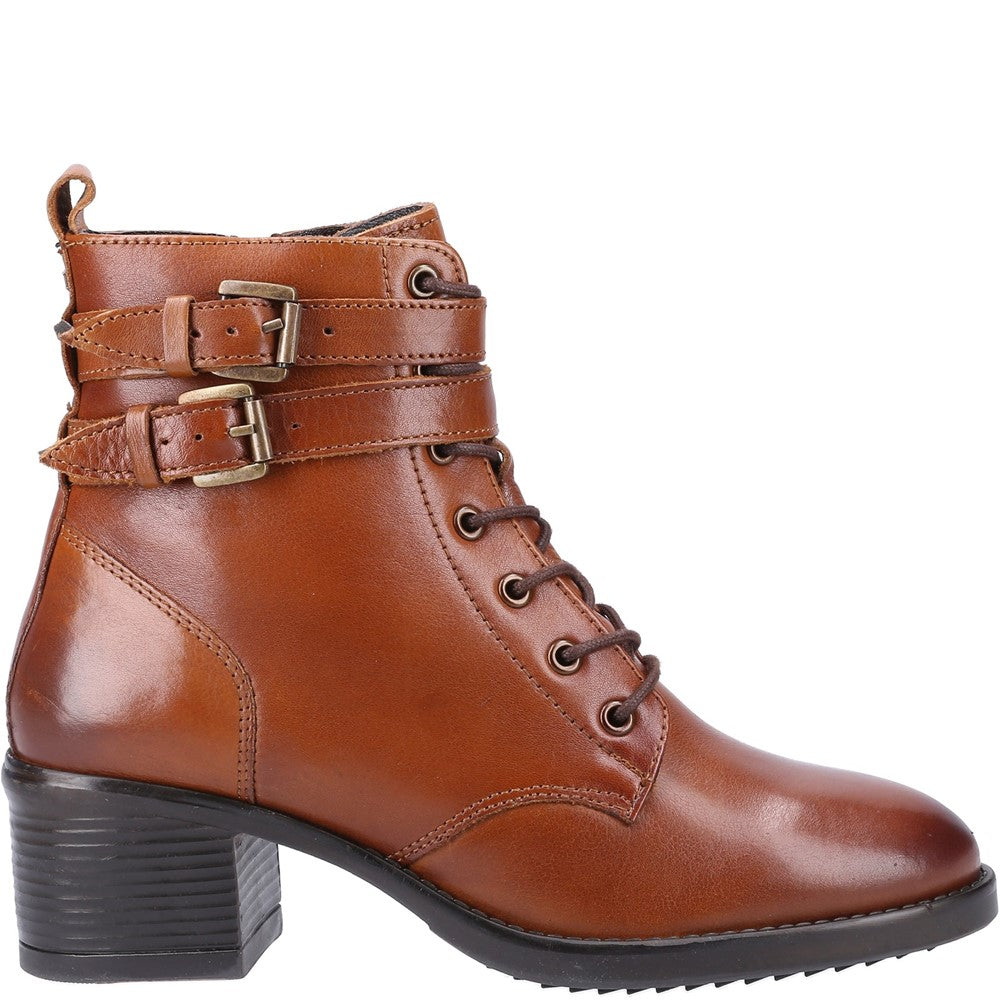 Women's Dune Paxan Buckle Detail Heeled Boot