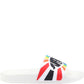 Women's Superga Slide Multicolour Logo Sandals